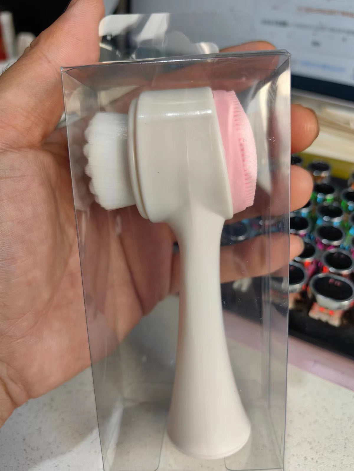 Double-Sided Cleansing Brush